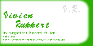 vivien ruppert business card